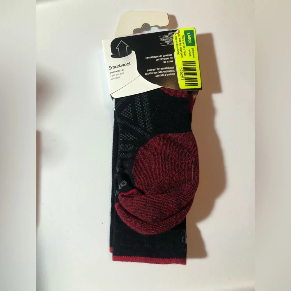 Smartwool PHD crew socks, Size Large